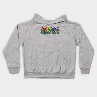 Pride flag tulips Kids Hoodie